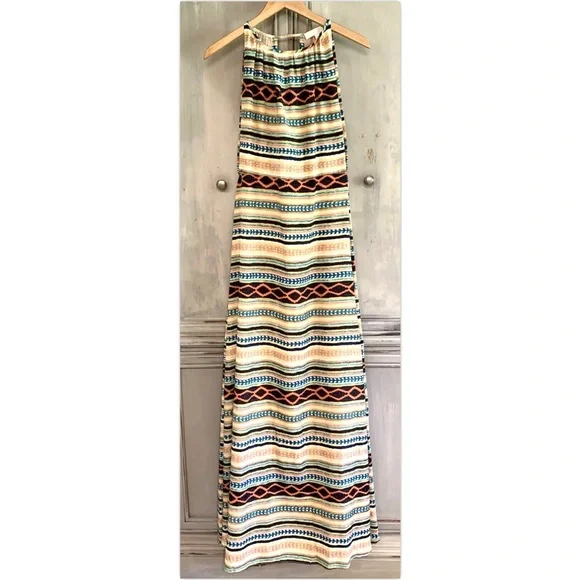 Miss Me | Dresses | Mm Couture Miss Me Tribal Boho Halter Maxi Dress Sz M |  Poshmark